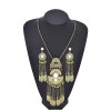 N-8097 Long Tassel Women Jewelry Sets Vintage Carved Bohemian Ethnic Women Necklace Sets