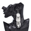 E-6592 Silver Fashion Fish Tassel Earrings Ethnic Dangle for Women Girls party Birthday Gift
