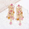 E-6590 Tassel Pendant Women Earrings Bohemian Ethnic Rhinestones Statement Drop Earrings