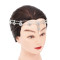 F-1084 Boho Forehead Head Chain Silver Flower Headpiece with Elastic Rope For Women Girls Vacation Decoration