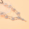 F-1084 Boho Forehead Head Chain Silver Flower Headpiece with Elastic Rope For Women Girls Vacation Decoration