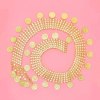N-8049 Indian Women Body Accessory Golden Coin Tassel Statement Body Jewelry
