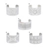 B-1260 Tibetan Style Bracelet Exquisite Carved Pattern Open Bangle For Women Girls Birthday Gift