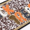 N-8101 Colorful Rice Beads Leather Wallet Makeup Bag Halloween Party Gift
