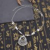 E-6594 F-1086 New Fashion Earrings and Headbead Jewelry Set Silver Alloy Bead Tassel Earrings Butterfly Fish Type Chain Headbead for Women Gril Jewelry Set
