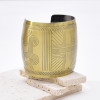 Gypsy Women's Open Arm Cuff Bracelet Vintage Pattern Carved Bohemian Manifesto Bracelet