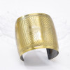 Gypsy Women's Open Arm Cuff Bracelet Vintage Pattern Carved Bohemian Manifesto Bracelet