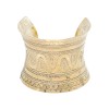 B-1266 Vintage Carved Flower Opening Bracelet Gypsy Ethnic Cuff Bracelet Jewelry
