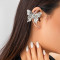 E-6514  Alloy Butterfly leaf Ear Cuff For Women Cute Gypsy Charms Baroque Clips Earrings Female