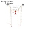 F-1085 Long Tassel Women Headband Rhinestones Pendant Antique Wedding Hair Jewelry