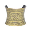 B-1265 Vintage Carved Flower Opening Bracelet Gypsy Ethnic Cuff Bracelet Jewelry for Women Girls Party Gifts