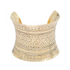 B-1265 Vintage Carved Flower Opening Bracelet Gypsy Ethnic Cuff Bracelet Jewelry for Women Girls Party Gifts