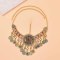 F-1088 Vintage Bohemian Multi Flower Coin Tassel Headband Ethnic Statement Hair Jewelry for Women Girls