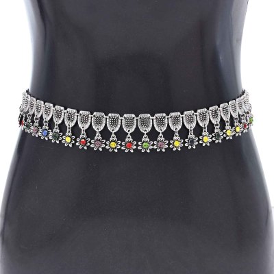 N-8109 Vintage Women Body Chains Statement Rhinestones Bohemian Ethnic Charms Belly Chains Feminina