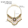 F-1090 Bohemian Style Retro Acrylic Rhinestone Hair Accessories for Women's Party Jewelry Gifts