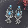 E-6596 Bell Pendant Women Earrings Vingtage Acrylic Bead Statement Bohemian Ethnic Drop Earrings
