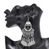 E-6598  New Exaggerated Turquoise Coin Earrings Boho Jewelry Fashion Accessories