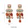 E-6599 Bohemian Colorful Acrylic Gemstone Pendant Earrings for Women