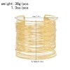 B-1269  Golden Open Arm Bracelets Ethnic Punk Statement Party Bracelets