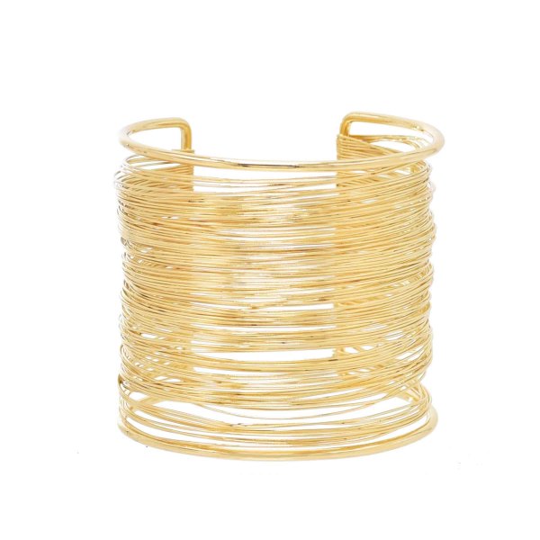 B-1269  Golden Open Arm Bracelets Ethnic Punk Statement Party Bracelets