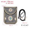 N-8119  2023 New Turquoise Rice Beads Short Hand Bag Purse Cosmetic Bag for Women Girls party Accessories
