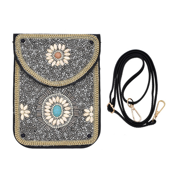 N-8119  2023 New Turquoise Rice Beads Short Hand Bag Purse Cosmetic Bag for Women Girls party Accessories