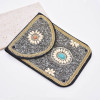 N-8119  2023 New Turquoise Rice Beads Short Hand Bag Purse Cosmetic Bag for Women Girls party Accessories