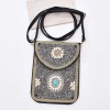 N-8119  2023 New Turquoise Rice Beads Short Hand Bag Purse Cosmetic Bag for Women Girls party Accessories