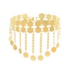 N-8120 Bilayer Coin Women Body Jewelry Charms Golden Tassel Bohemian Ethnic Belly Chains