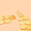 N-8120 Bilayer Coin Women Body Jewelry Charms Golden Tassel Bohemian Ethnic Belly Chains