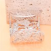 B-1270 Silver Women Bracelets Carved Hollow Flower Statement Open Arm Bracelets