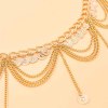 N-7675 Vintage Gold Metal Multilayers Coin Tassel Dress Dance Belly Waist Chains for Women Party Body Jewelry