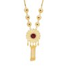 N-8129 Golden Tassel Women Necklace Pendant Charms Bohemian Ethnic Necklace