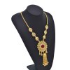 N-8129 Golden Tassel Women Necklace Pendant Charms Bohemian Ethnic Necklace