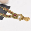 N-8128 Golden Bohemian Style Tassel Necklace Ethnic Earnail Set Women's Birthday Gift Holiday Jewelry