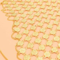 N-8130 Fashion Gold Alloy Coin Tassel Bra Beach For Women Grils Party Gift