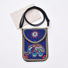N-8134 New Elephant pattern Turquoise Rice Beads Short Hand Bag Purse Cosmetic Bag for Women Girls party Accessories