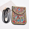 N-8134 New Elephant pattern Turquoise Rice Beads Short Hand Bag Purse Cosmetic Bag for Women Girls party Accessories