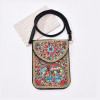 N-8134 New Elephant pattern Turquoise Rice Beads Short Hand Bag Purse Cosmetic Bag for Women Girls party Accessories