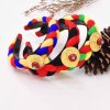 F-1096 Fashion Ethnic Tibetan style Colorful Cloth Gold Alloy Red Acrylic Hairband