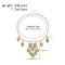 N-8135 Vintage Gold Leaf Tassel Crystal Pendant Necklace
