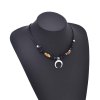 N-8138 Bohemian Ethnic Women Necklace Moon Pendant Charms Necklace