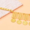 N-8137 Golden Coin Tassel Necklace Vintage Ethnic Women Jewelry Accessories