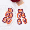 E-6612 Hand Woven Raffia Tassel Pendant Women Earrings Bohemian Ethnic Rhinestones Statement Drop Earrings