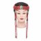 F-1100 Fashion Ethnic Acryic Beads Dark Green Turquoise Long Red Beads Tassel Hair Accessories