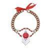 F-1101 Vintage Tibet Large Acrylic Gem Head Chains Hair Accessories