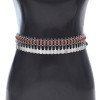N-8145 Turquoise Coin Tassel Chains Women Body Jewelry Bohemian Ethnic Belly Waist Chains