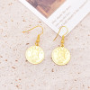 E-6614 Bohemian Gold Coin Pendant Earrings Versatile Ornaments Women's Party Jewelry Gifts