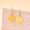 E-6614 Bohemian Gold Coin Pendant Earrings Versatile Ornaments Women's Party Jewelry Gifts