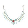 N-8147 Bead Women Necklaces Tibetan Ethnic Tassel Stone Statement Necklaces